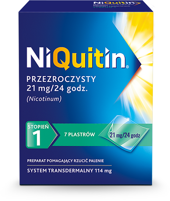 Plaster NiQuitin ® Przezroczysty / 21 mg