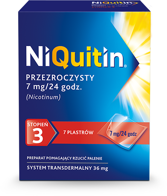 Plaster NiQuitin ® Przezroczysty / 7 mg Plaster NiQuitin ® Przezroczysty / 7 mg